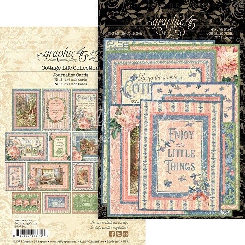 Graphic 45 - Cottage Life - Journaling Cards - G4502401