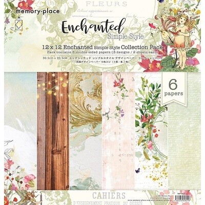 Memory Place - Enchanted Simple Style Collection - 12 x 12 Paper Pack - MP-60821 - 6 Sheets