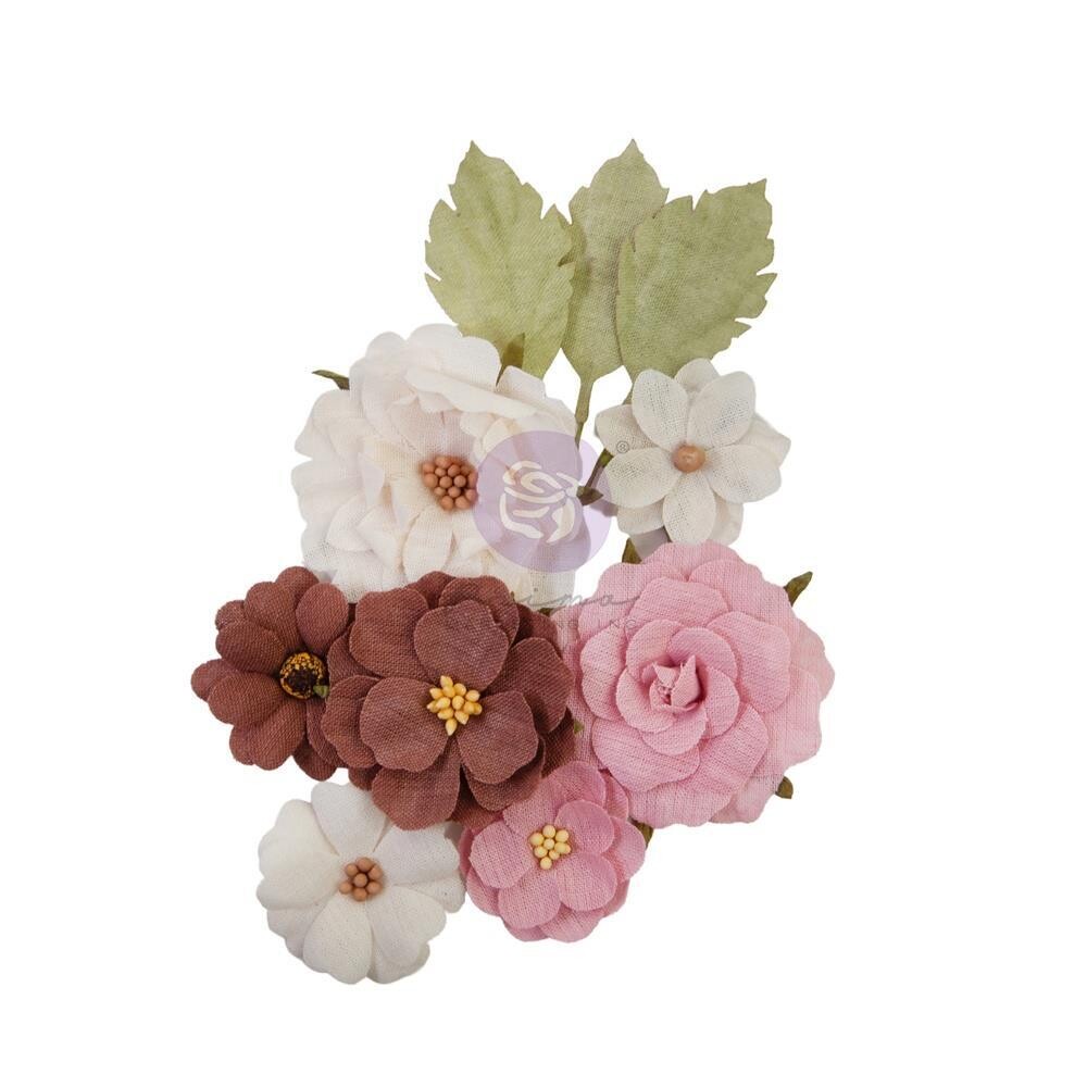 Prima Marketing - Mulberry Paper Flowers - Farm Sweet Farm Collection - Shabby Barn - 658397 - 10 pcs