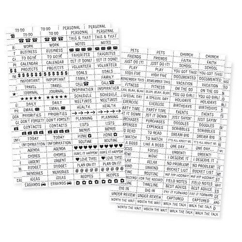 Carp Diem - Planner Essentials - Label Stickers - PE4952