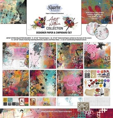 3 Quarter Designs - 12 x 12 Collections - Artist Within Collection - April '22