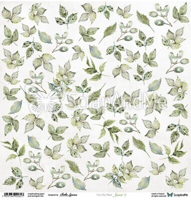 ScrapAndMe - Leaves 5 - Fussy Cutting 12 x 12 Sheet