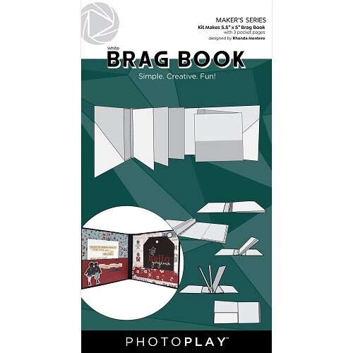 Photoplay - Makers Series - Brag Book - White - 5.5&quot; x 5&quot; - PPP3345