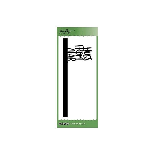 Picket Fence Studios - Slimline Topper Dies - Hugs From Afar - SDCS135