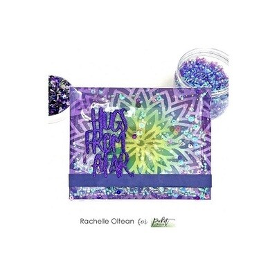 Picket Fence Studios - Slimline Topper Dies - Hugs From Afar - SDCS135