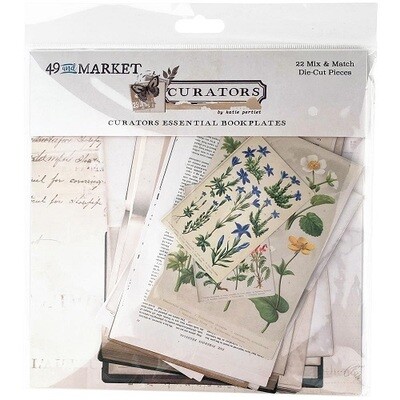 49 &amp; Market - Curators Botanical Collection - Bookplates -  22 pieces  - CB37087