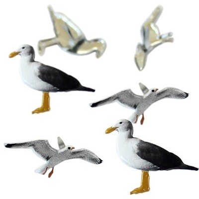 Eyelet Outlet - Brads - Seagulls - QBRD2-25 - 12 pieces