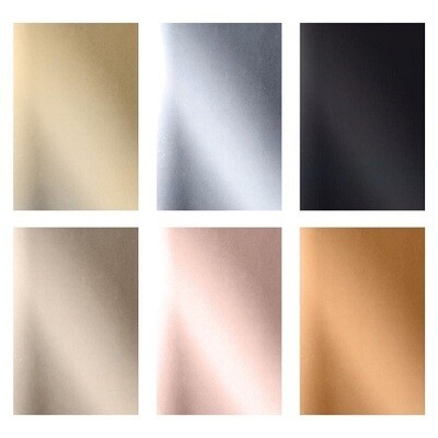 Tim Holtz - idea-ology - Kraft-Stock Paper Stack - Metallics Classics - 6" x 9" - 24 Sheets - TH94227 