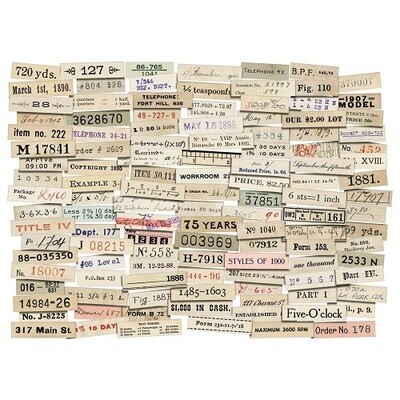 Tim Holtz - idea-ology - Ephemera - Snippets - Number Strips - 119 pcs - TH94222 -