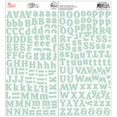 PinkFresh Studio - Puffy Alphabet Stickers - Life Right Now - 142622 - 233 pcs