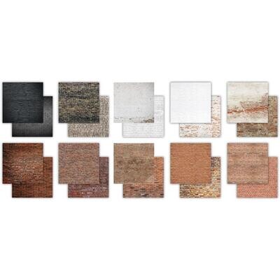 Craft Consortium - Textures - Brick - 12 x 12 Paper Pad - CCPAD019