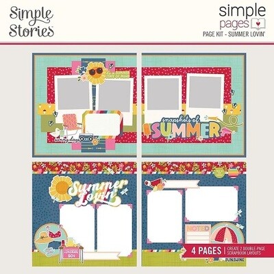 Simple Stories - Simple Pages Layout Kit - Summer Lovin - SMR17319