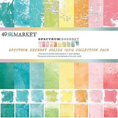 49 & Market - Spectrum Sherbet Collection - 12 x 12 Paper Pack - Solids - SS36233
