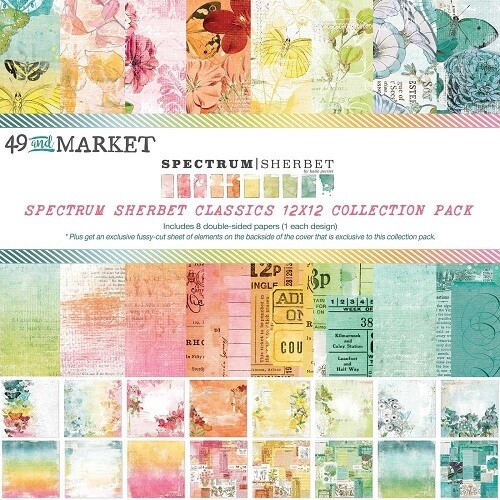49 & Market - Spectrum Sherbet Collection - 12 x 12 Paper Pack - Classics - SS36219