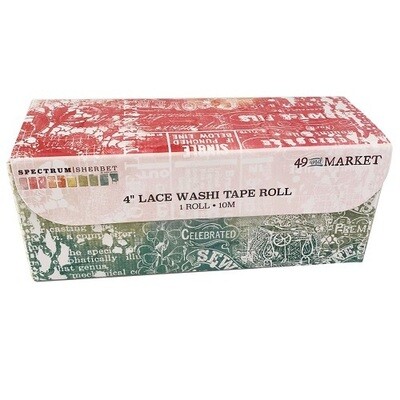 49 & Market - Spectrum Sherbet Collection - Washi Tape - Lace - SS36455 - 4" Roll