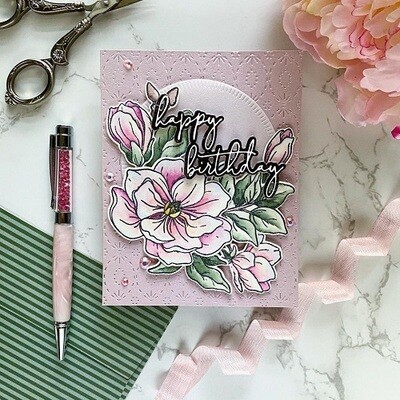 PinkFresh Studio - Cover Plate Die - Intricate Stitched Ovals - 150522