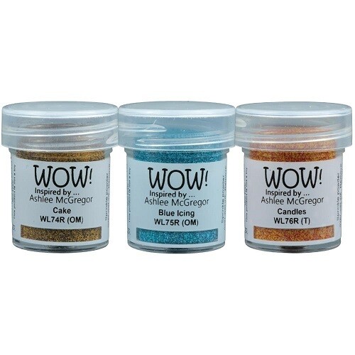 WOW - Embossing Powders - Colour Blend Trios - by Martina Manger - Birthday Cake - 3 pk - WOWKT057
