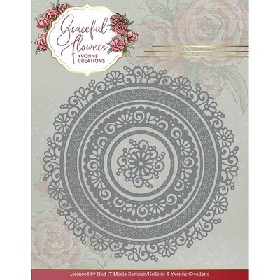 Find It Trading - By Yvonne Creations - Graceful Flowers Collection - Graceful Circles Die - YCD10261 - 6 pcs