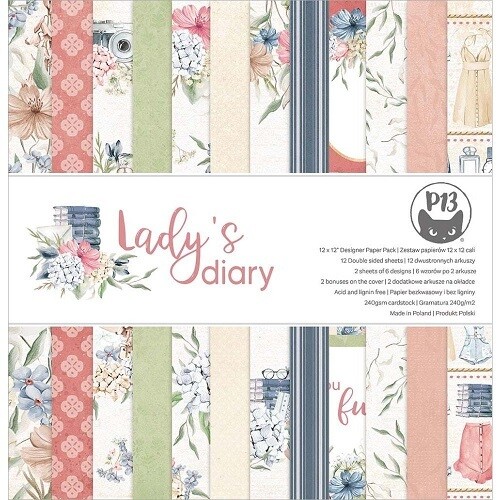 P13 - Lady's Diary Collection - 12 x 12 Paper Pack -P13LAD08