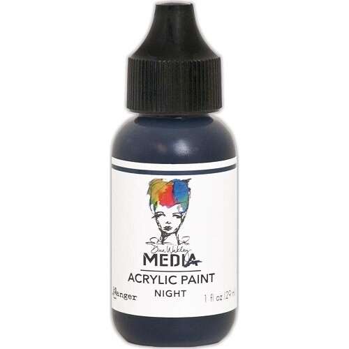 Ranger - Dina Wakely Media - Acrylic Paints -  Night - MDQ54054 -1fl Oz (29ml)