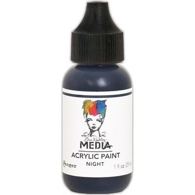 Ranger - Dina Wakely Media - Acrylic Paints -  Night - MDQ54054 -1fl Oz (29ml)