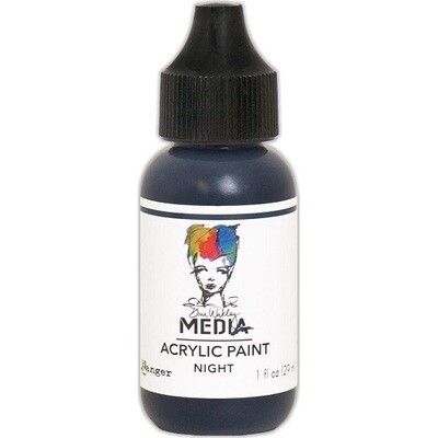 Ranger - Dina Wakely Media - Acrylic Paints - Night - MDQ54054 -1fl Oz (29ml)