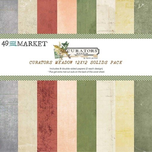 49 & Market - Curators Collection - Meadow - - 12 x 12 Paper Pack - Solids - CM36769