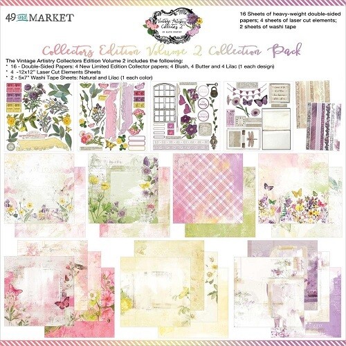 49 & Market - Vintage Artistry - 12"x 12" Collection Pack - Collectors Edition V2 - VAC36660