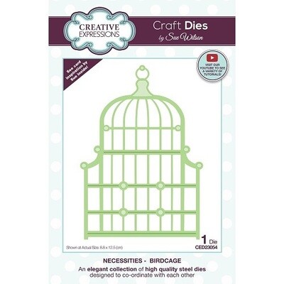 Creative Expressions - By Sue Wilson - Necessities - Bird Cage - CED23054 - 1 pce