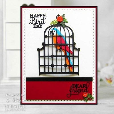 Creative Expressions &amp; Sue Wilson - Necessities Die - Bird Cage - CED23054 - 1 pce