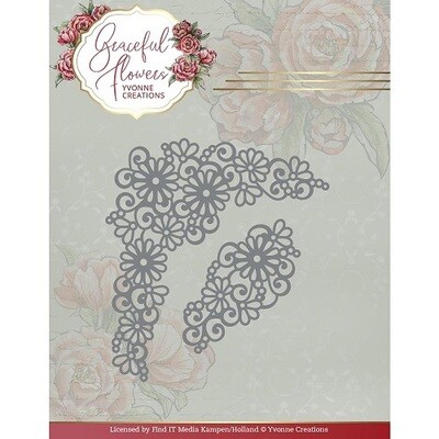 Find It Trading - By Yvonne Creations - Graceful Flowers Collection - Graceful Corners - YCD10263