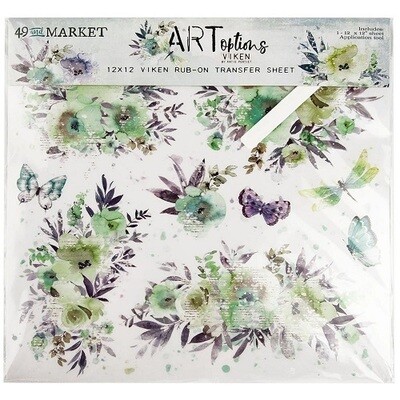 49 &amp; Market - ARToptions Collection - Viken - Rub On Transfers -12&quot; x 12&quot; - AOV36882 - 1 sheet