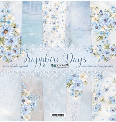 ScrapAndMe - Sapphire Days - 12 x 12 Collection - 6  Sheets