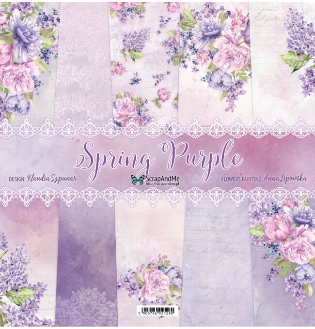 ScrapAndMe - Spring Purple - 12 x 12 Collection - 6  Sheets