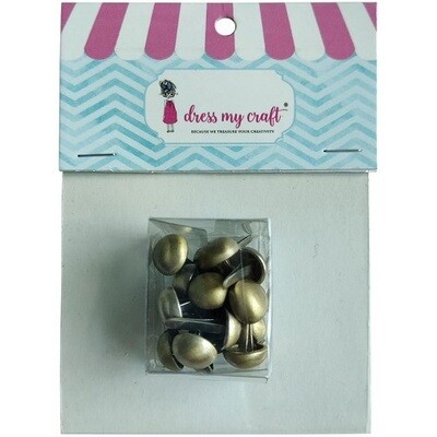 Dress My Craft - Brads - Antique Bronze - MCFA4595 - 20 pcs