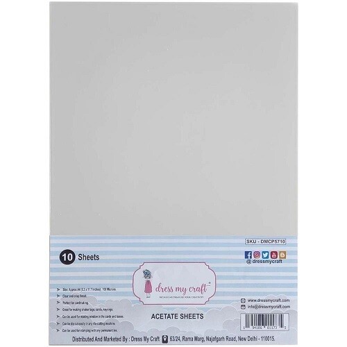 Dress My Craft - Acetate Sheets - A4 - Clear