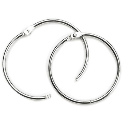 Album - Book Hinged Rings - Assorted Sizes - Chrome