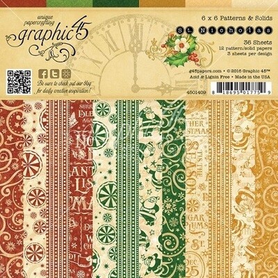 Graphic 45 - 6 x 6  Scrap Pads Assorted