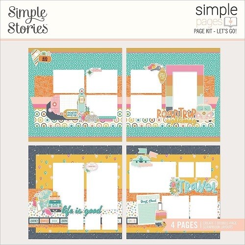 Simple Stories - Page Layout Kit - Lets Go Collection - LET17729