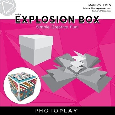 Photoplay - Makers Series - Explosion Box Kit - White - PPP3452