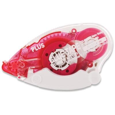 Plus - High Capacity Glue Tape Dispenser - Honeycomb Vellum Tape - TG-620-BC - Refillable - Pink