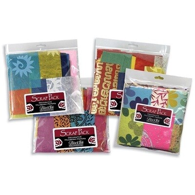 Black Ink - Assorted Scrap - Mulberry paper Packs - SP-100