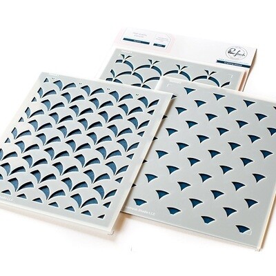PinkFresh Studio - Geo Arch - Layered Stencil - 154622 - 3 pcs