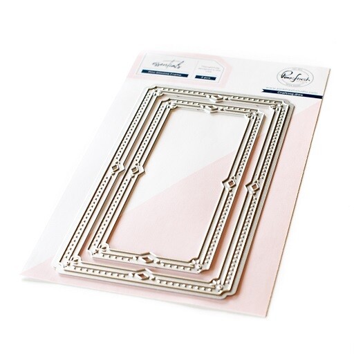 PinkFresh Studio - Essentials Collection - Die Set - Mini Slimline - Frames - PF088ES - 2pcs
