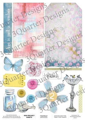 3 Quarter Designs - Mini Project Sheets - #20 - Soft Pastels 