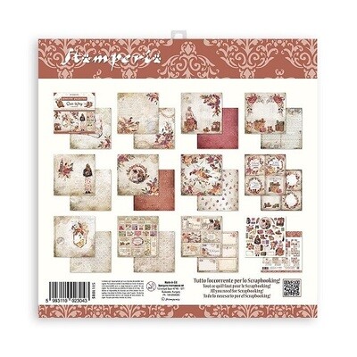 Stamperia - Romantic Series - Our Way Collection - 12 x 12 Paper Pad - SBBL115 - 10 sheets