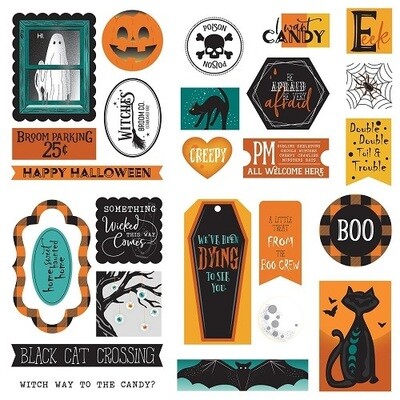 Photoplay - Halloween - Ephemera Die Cuts - Fright Night - PFRT3557 - 26 pcs