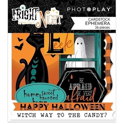 Photoplay - Halloween - Ephemera Die Cuts - Fright Night - PFRT3557 - 26 pcs