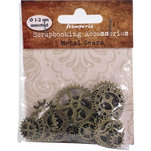 Stamperia - Metal Gear Packs - Assorted Sizes from 1-2cm - SBA406