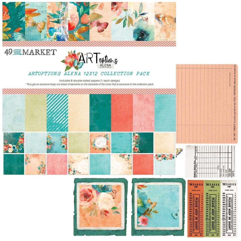 49 &amp; Market - ArtOptions - Alena - 12&quot;x 12&quot; Collection Pack - AA37322 - 8 Sheets